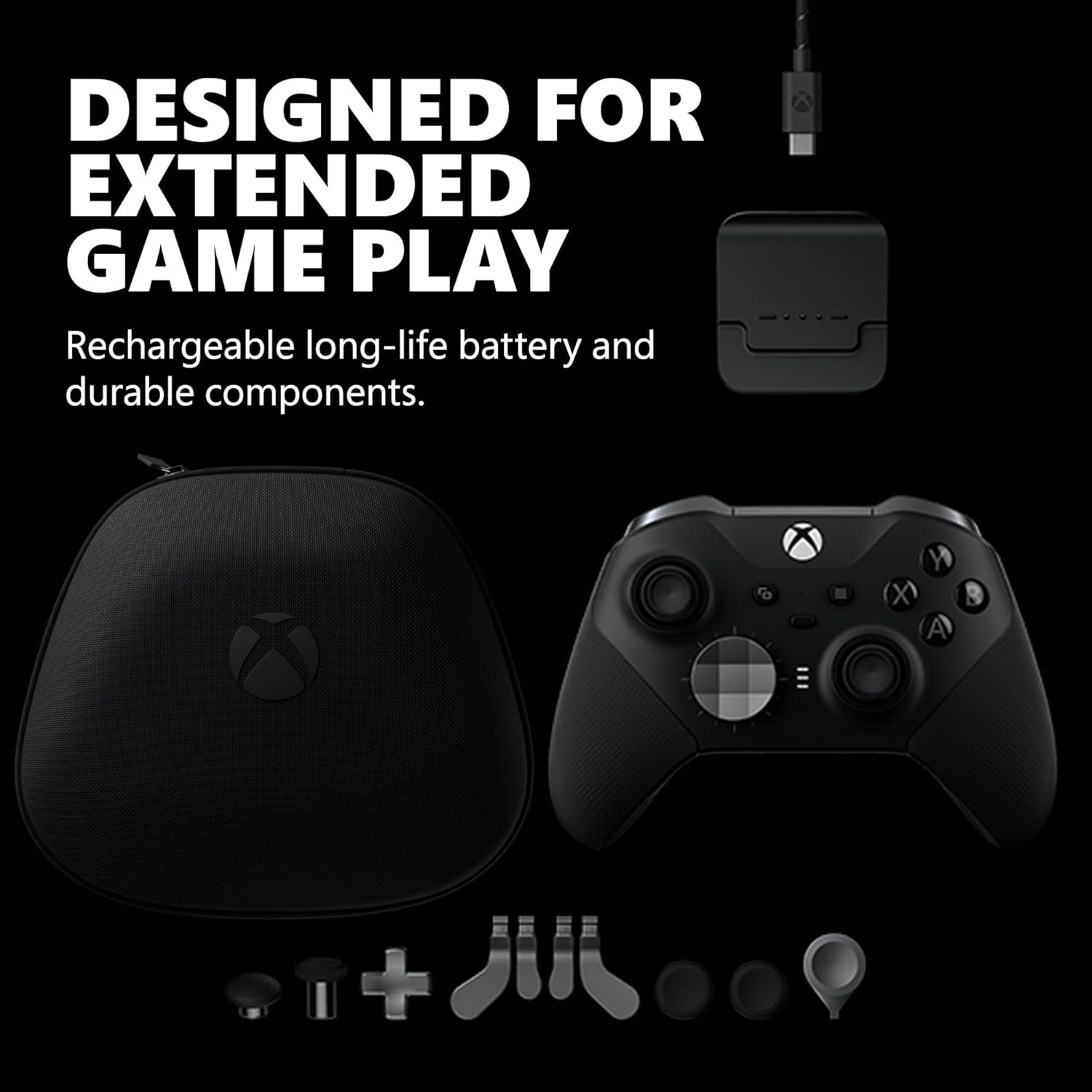 Xbox Elite Series 2 Wireless Gaming Controller – Black – Xbox Series X|S, Xbox One, Windows PC, Android, and iOS