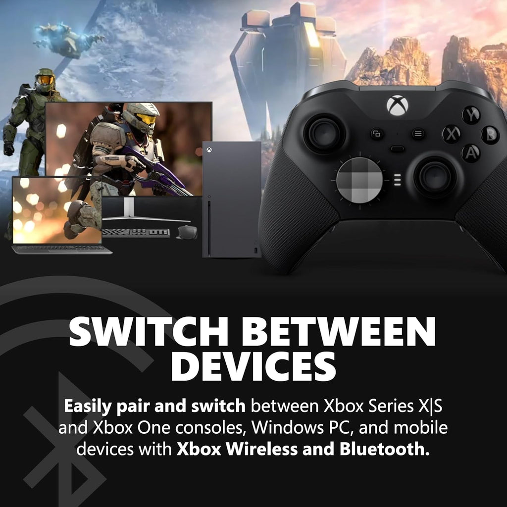 Xbox Elite Series 2 Wireless Gaming Controller – Black – Xbox Series X|S, Xbox One, Windows PC, Android, and iOS